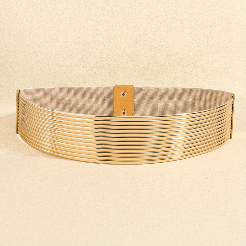 1 Pack Luxury Elastic Wide Belt, Fashionable Decorative Belt, High-end Belt For Women Lr1515