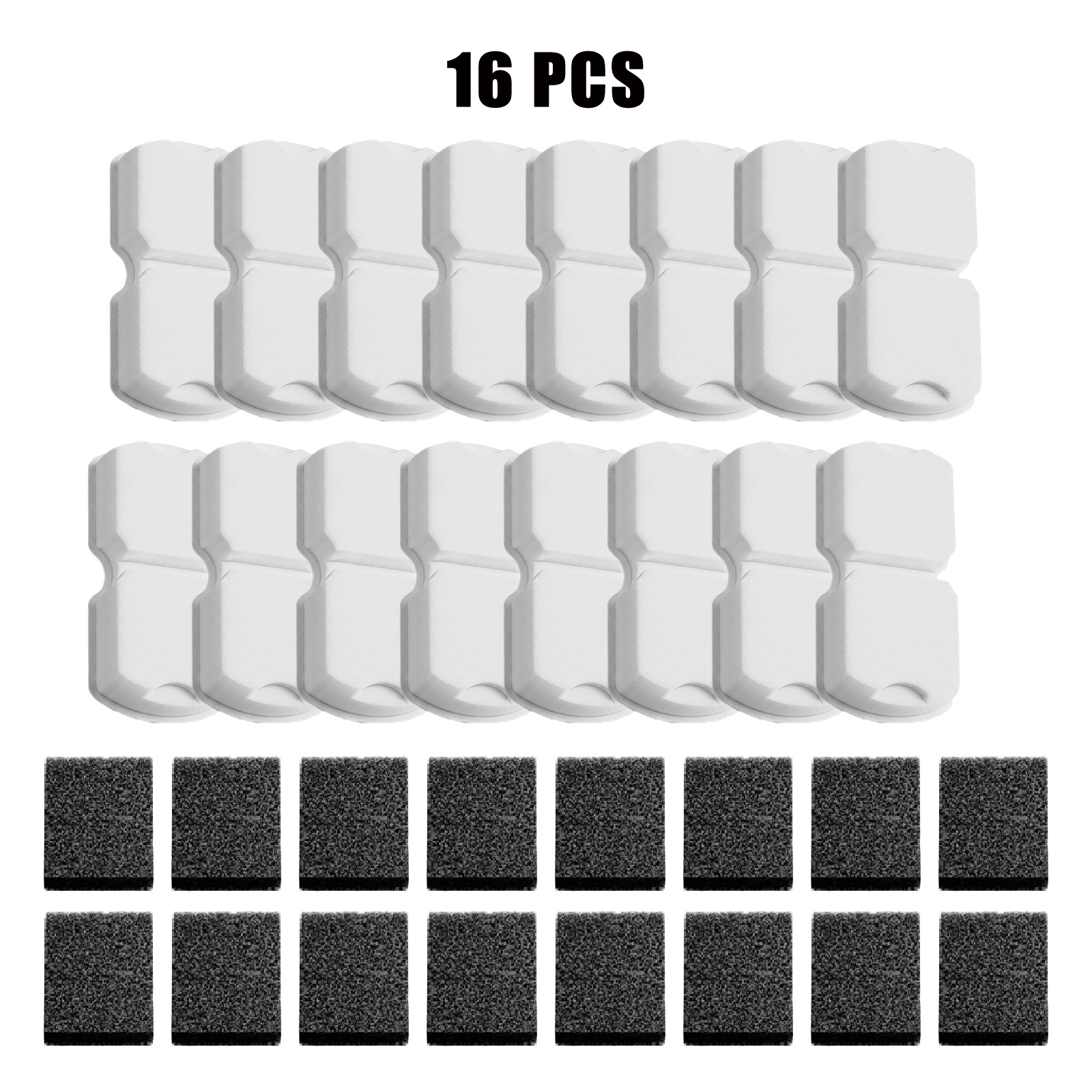 TEMU 8/16pcs Replacement Filters For Pet Water Fountain, Compatible With Most 2.2l/75oz Stainless Steel Cat Fountains, Activated Carbon And Fresh