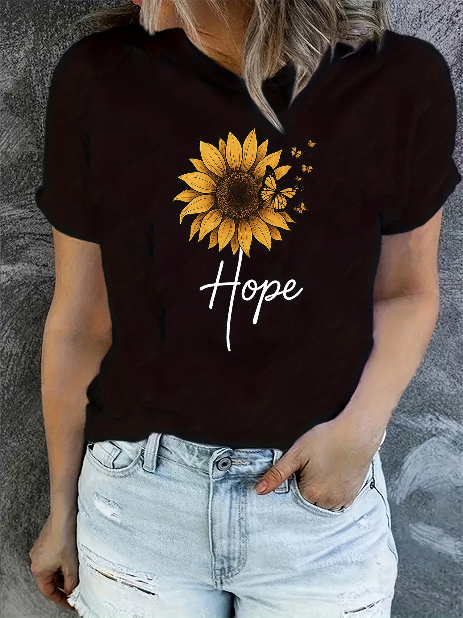 sunflower shirt sold on Temu United States