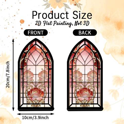 2d flat bookend 2d flat bookend for study room library sign bookshelf decoration cozy illuminated study room gothic colored acrylic gift for book lovers housewarming gift suitable for book enthusiasts artistic floral pattern
