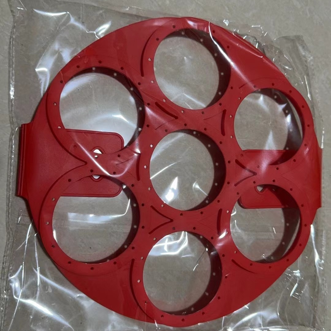 Image of 1pc 7-hole Silicone Egg Frying Mold Round Cake Mold For Making Tool