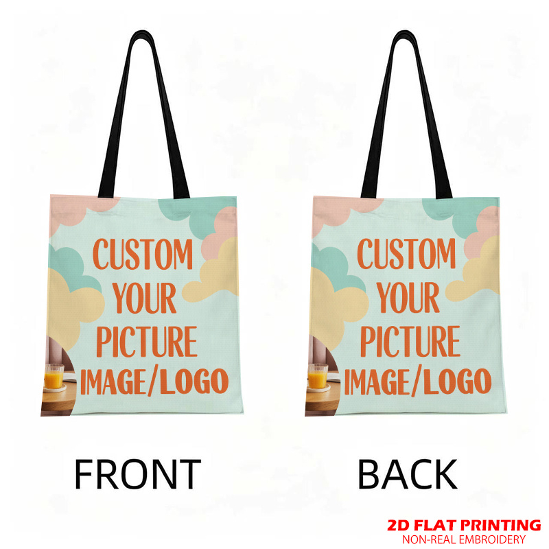 TEMU 2d Printed Single, 1pc Cute, Foldable & Reusable Shopping **custom Picture Bag Design** Mixed Colors, Casual Tote Bag | Accessory | Easycare