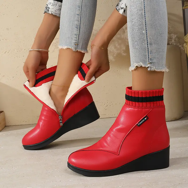 short red dress boots Boots Outfits Red Short Boots Fashion How To Wear Ankle Boots Ways An Indigo Day Affordable Style Blog