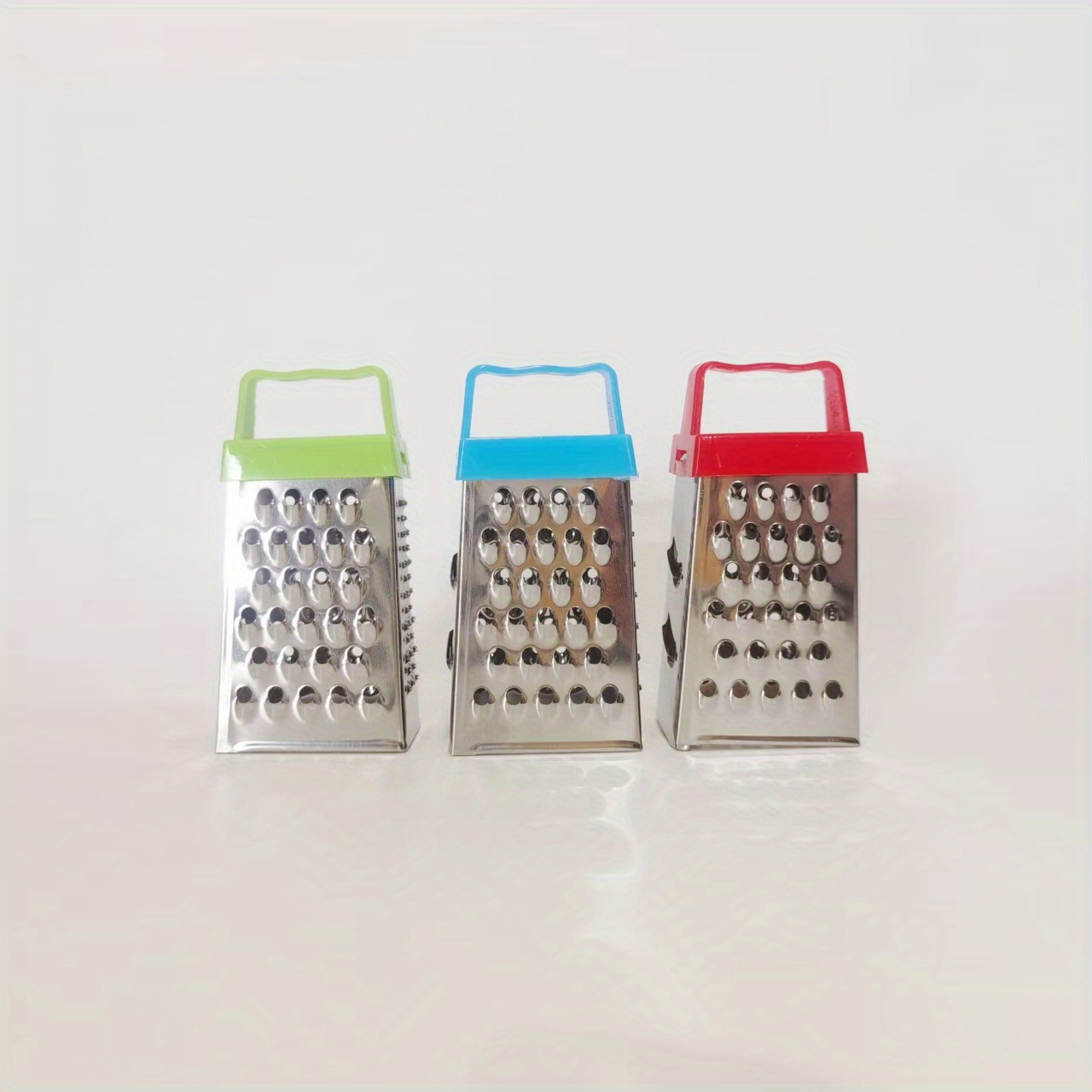Image of 3pcs/5pcs -sided Stainless Steel Cheese Planer Grater, Multifunctional Vegetable Cutter, Kitchen Additions For Preparation - Compact, Durable, For Easy To Clean, Space- Design, Metal Vegetable Cutter