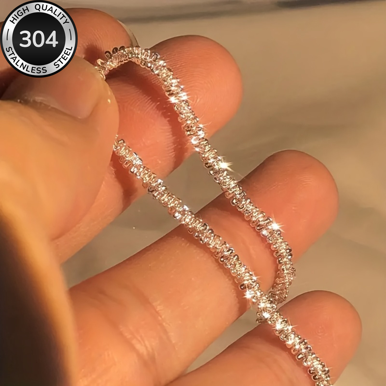 E-shop Edelstahl Sternförmige Halskette, Hochwertige Langlebige Unisex-Halskette, Geeignet für den elegante Schmuckstücke für Hochzeitsfeiern,