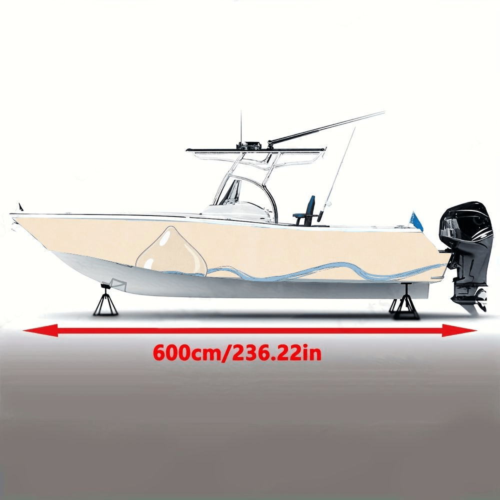 2pcs Minimalist Water Drop and Wave Boat Decals