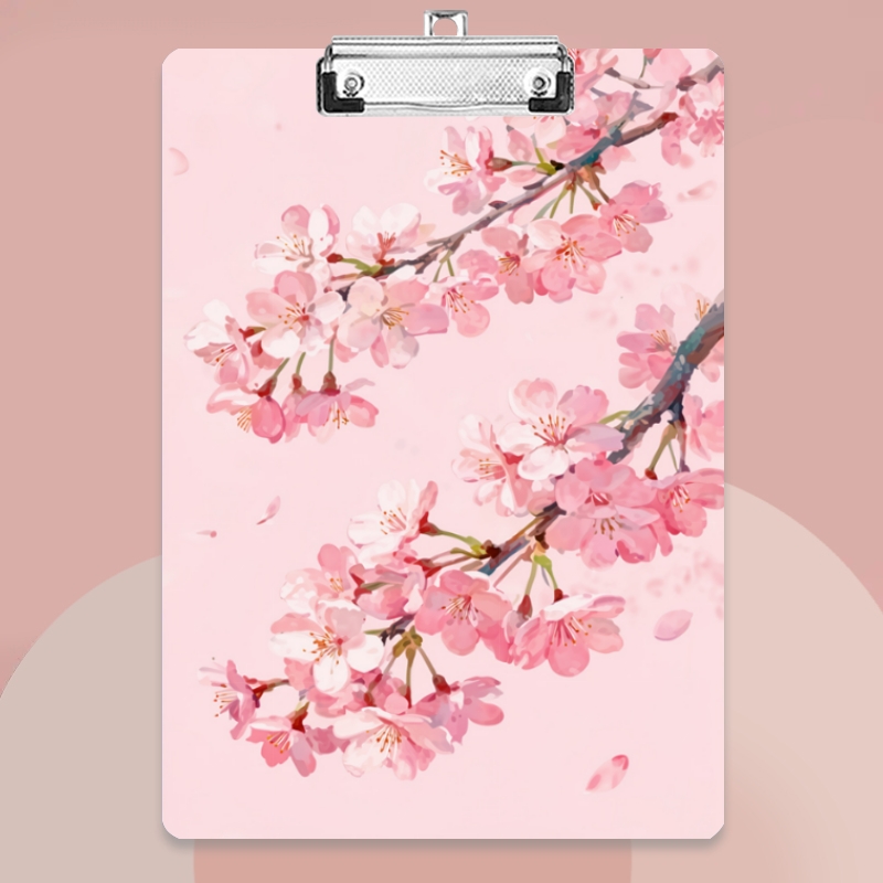 TEMU 1pc, Bloc-notes format A4 avec pince, en pleine floraison, -notes, Reliure portable, Convient pour , , Papeterie de bureau multifonctionnelle