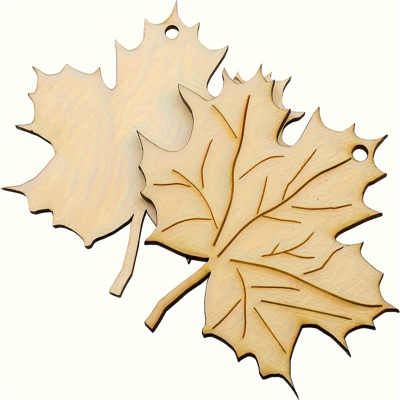 12pcs wooden leaf maple shaped wooden pieces painting graffiti crafts wooden hanging ornaments hanging ornaments festival   party birthday decorations hanging decoration suitable for   decoration blank wooden pieces without brushes