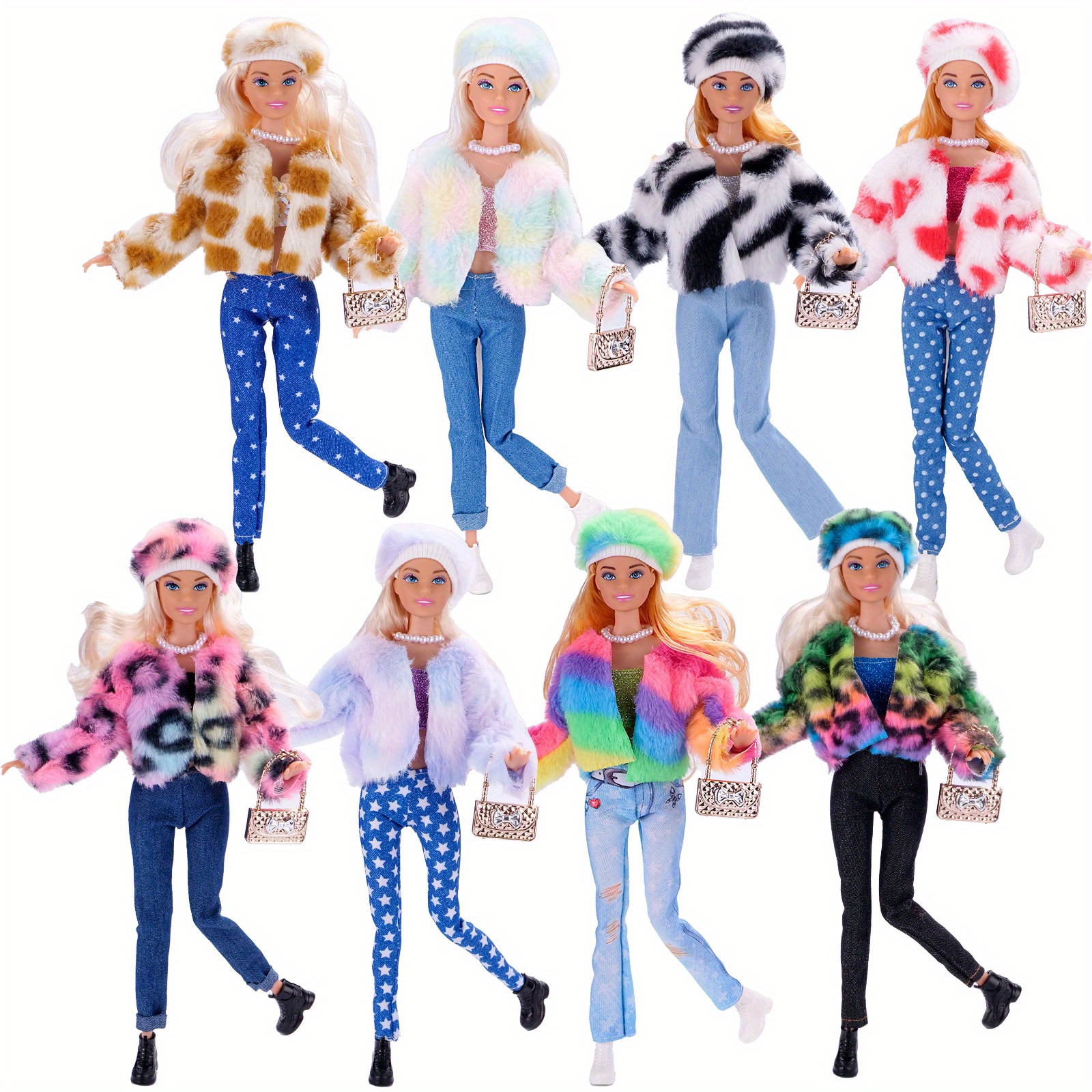 Jeans Cute Barbie Doll Clothes Supports Customization Fashion