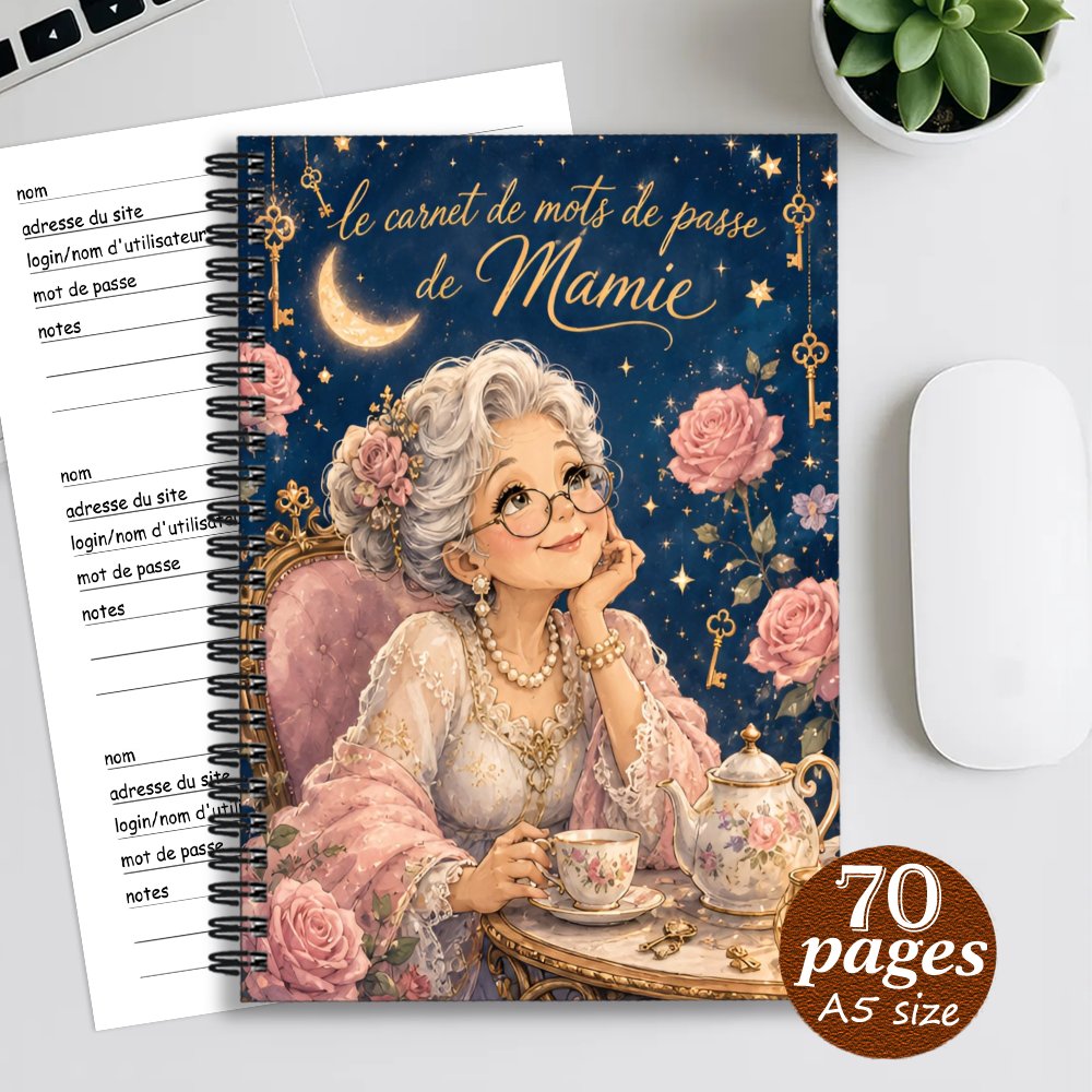 TEMU 1pc 14.5X21Cm Livres d', Cahier de de passe français : Livre de de passe élégant vintage étoilée rose couverture rose, Organisateur
