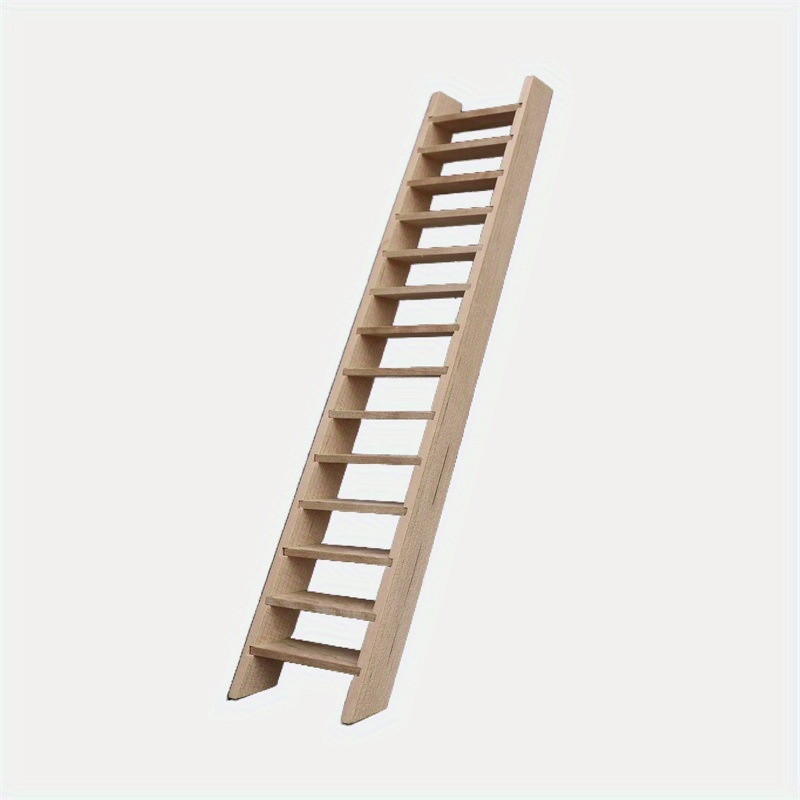 Image of Miniature Dollhouse Accessories Staircase Mini Climbing Ladder Diy Handrail-free Ladder 12pcs Furniture Accessories