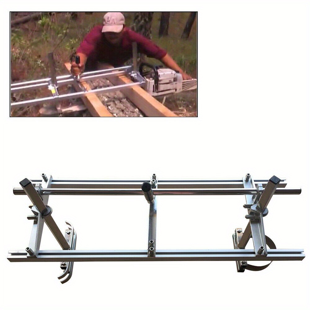 

Portable Chainsaw Guide Bar Planking Mill Attachment Lumber Milling For 14"-24