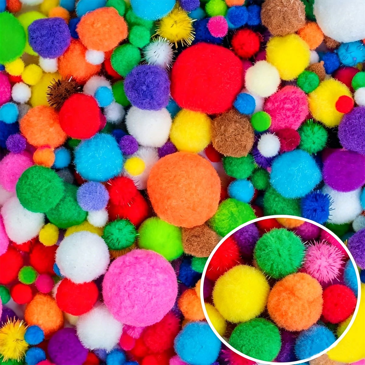 pom poms for crafts sold on Temu Australia