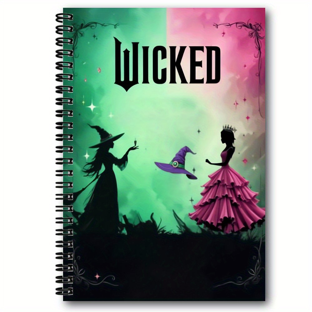 TEMU And Good Spiral Notebook 1pc - Unlimited Spiral Notebook Journal, Notebook, Oz Notebook, Journal, Glinda Notebook, Elphaba Notebook
