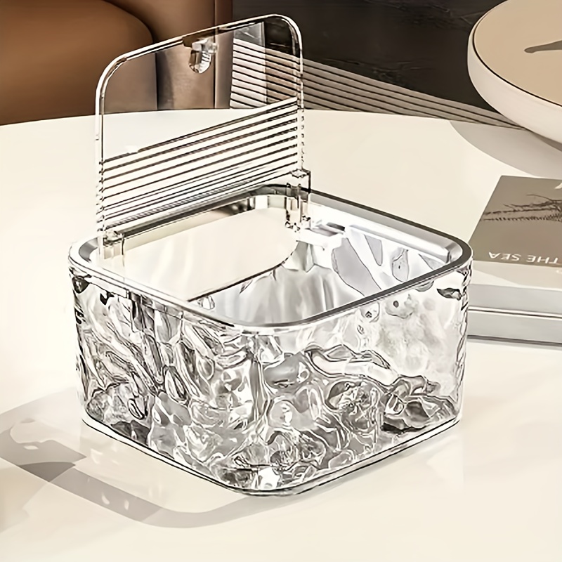 Image of Waterproof Plastic Storage Box With Lid, Laundry Gel Organizer Organizing Hair Additions, Jewelry, And Small Items Bathroom Cabinet Organizer| Decorative Storage Box| Secure Closure Box