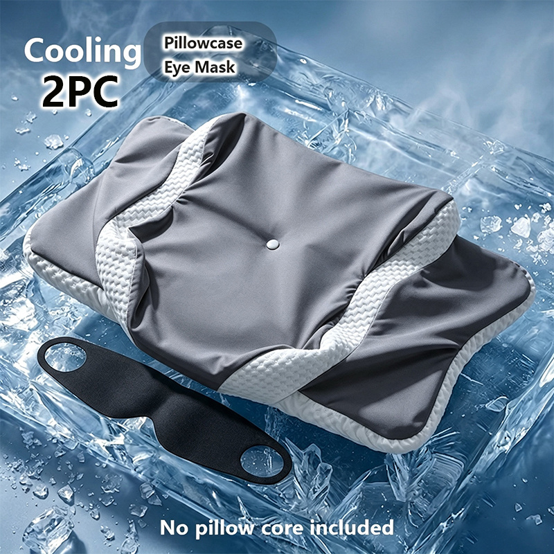 TEMU (4pcs Bedding Additions Set) Neck Pillowcases Compatible With Cervical Neck Pillows / Ergonomic Contour Neck Pillows / Bed Pillows. Breathable,