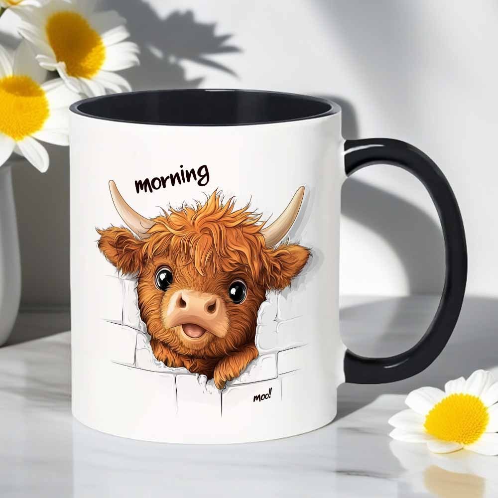 Highland Cow Tasse,Weihnachtstassen Großpackung | Keramik