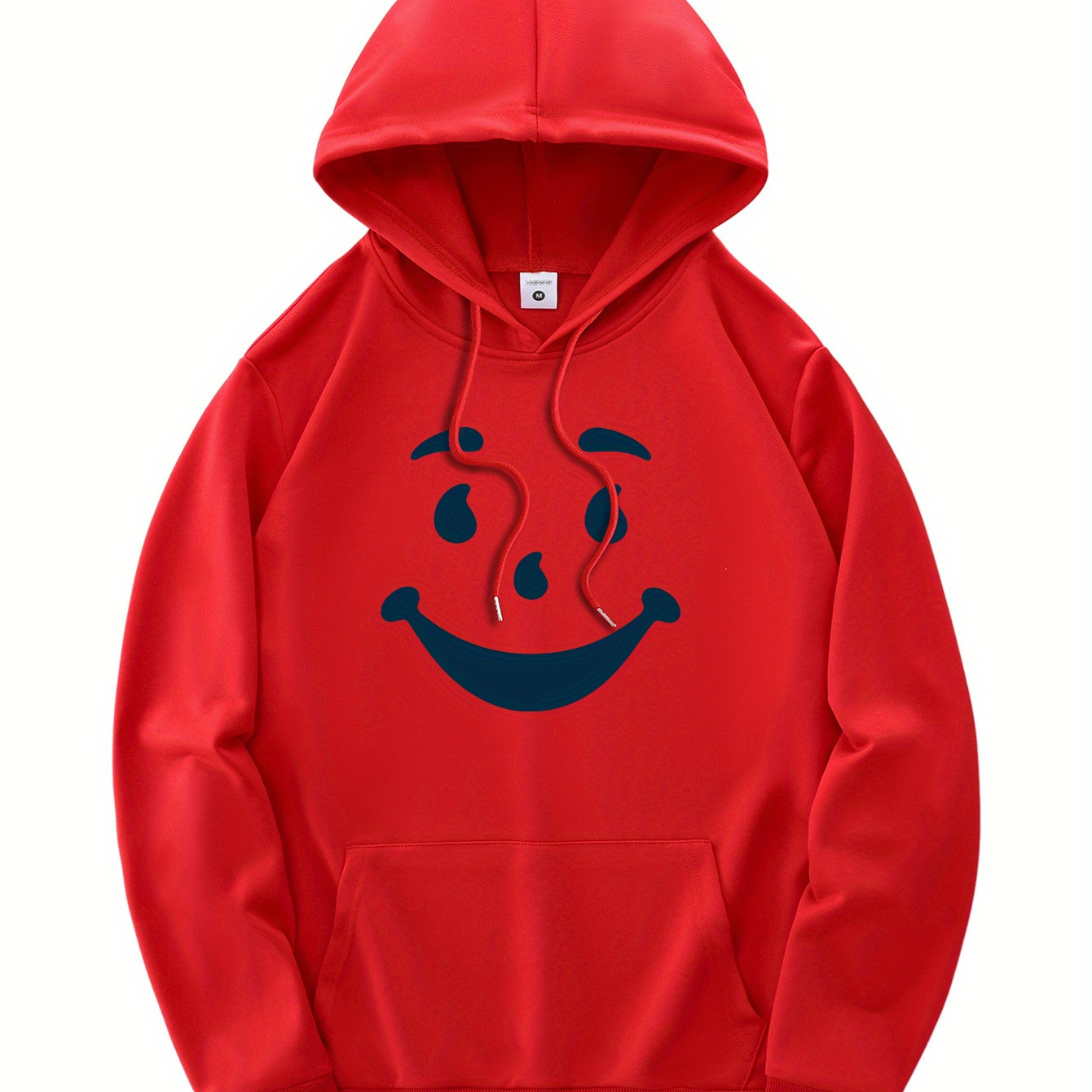 

New Hoodies, Drawstring Hooded Sweatshirt Smile Graphic , ,