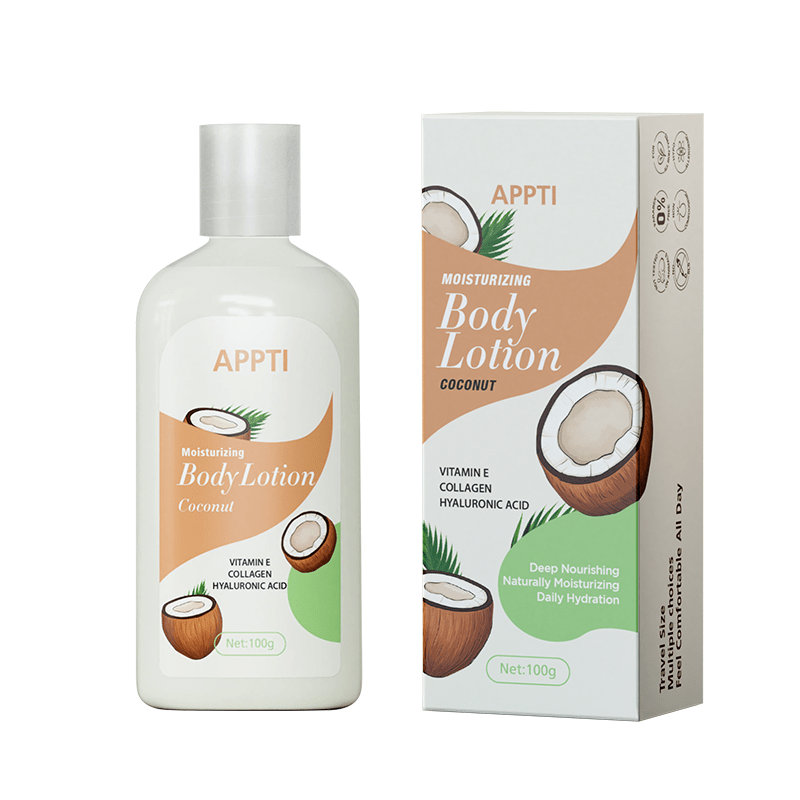 TEMU Deep Hydration Moisturizing Body Lotion With Vitamin E, Collagen & Hyaluronic Acid - Lightweight Tropical Scented Suitable For Skin Types, , Dry