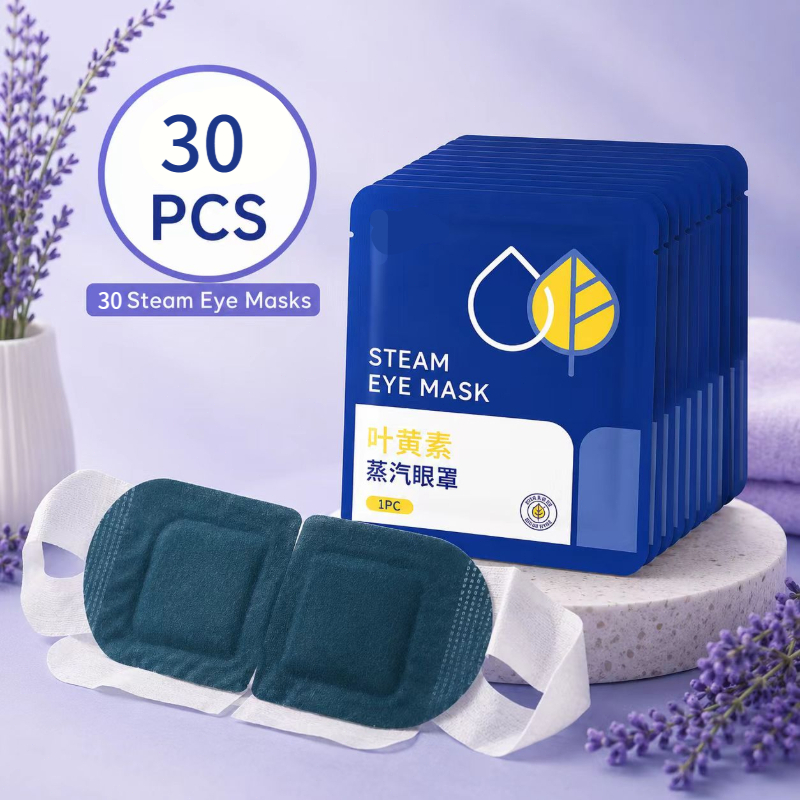 TEMU 30pcs Steam Eye Mask Set, Self- Eye Mask With Soft Ear Loops, Individually Packaged Mask, Suitable For Sleeping, Traveling, Office Breaks, And