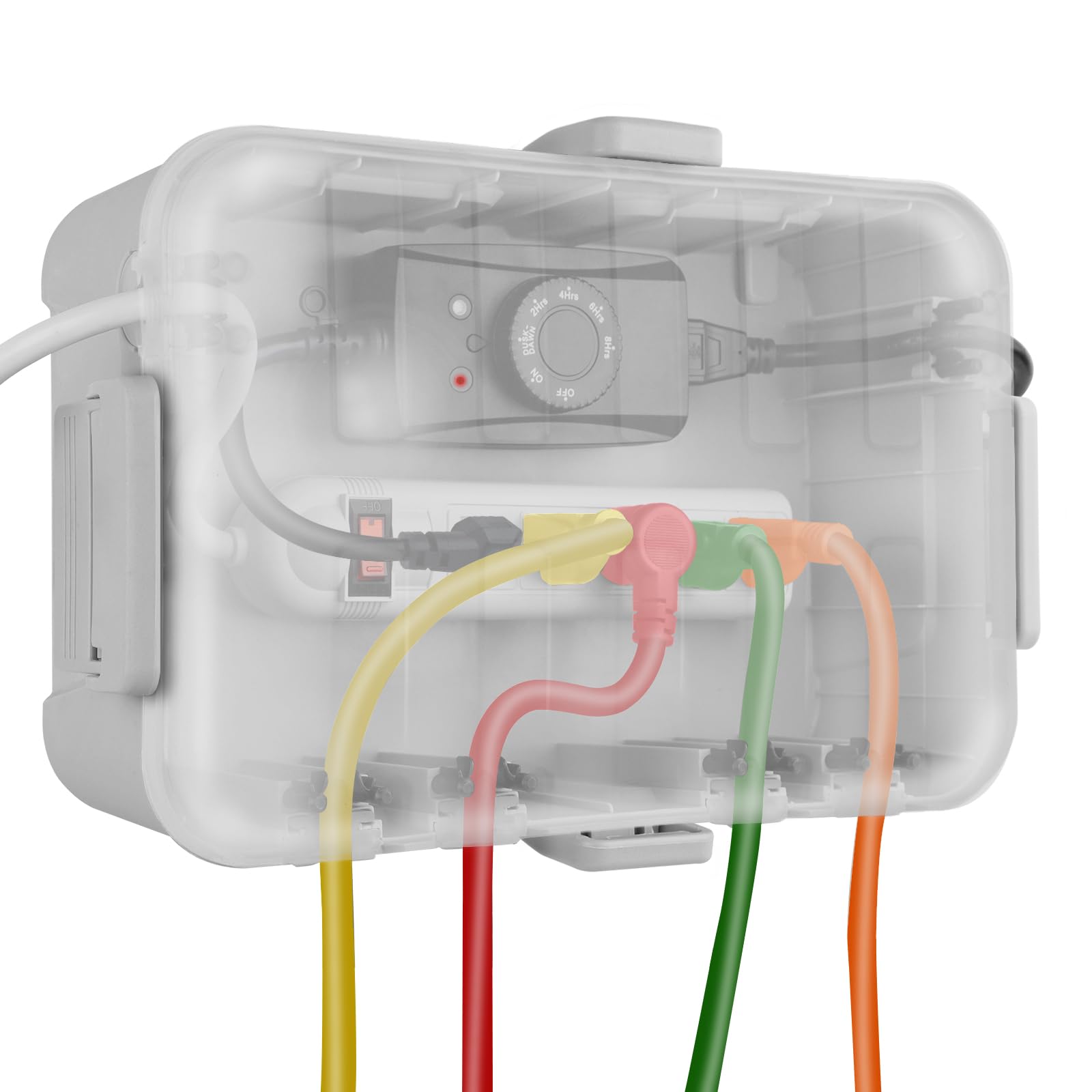 Large Outdoor Electrical Box Waterproof, Extension Cord Cover Weatherproof Covers, Protect Power Strip, Timer Outlet, Plug, Socket, Decoration