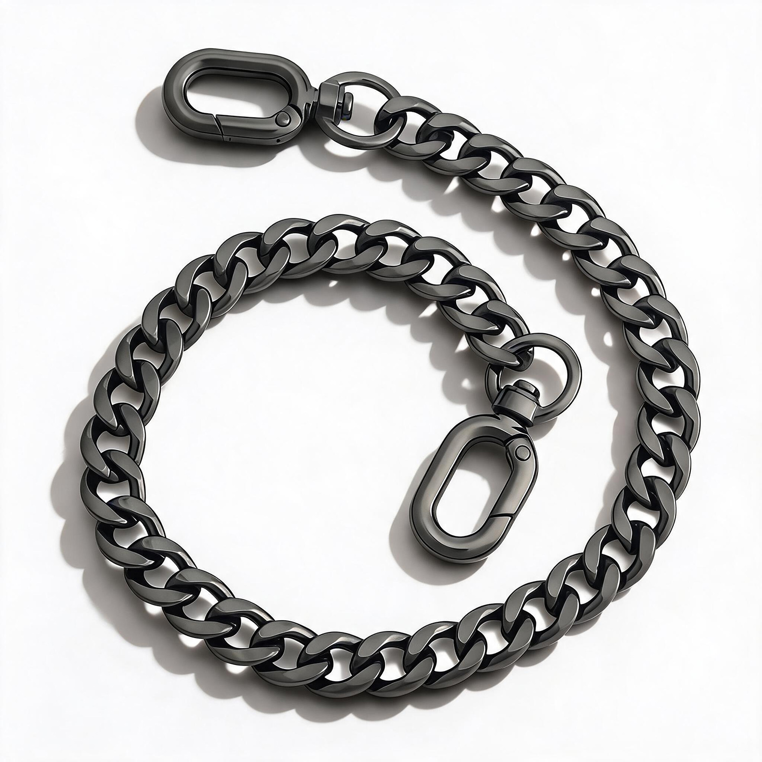 TEMU Cadena para billetera de pantalones para hombres y mujeres, cadena de metal para pantalones, cadena para jeans para llaves, llavero para hombres