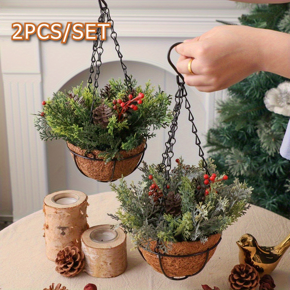 4er-Set Holzwandvasen Mit Künstlichen Blumen – Boho Deko Für Wohnzimmer & Schlafzimmer
