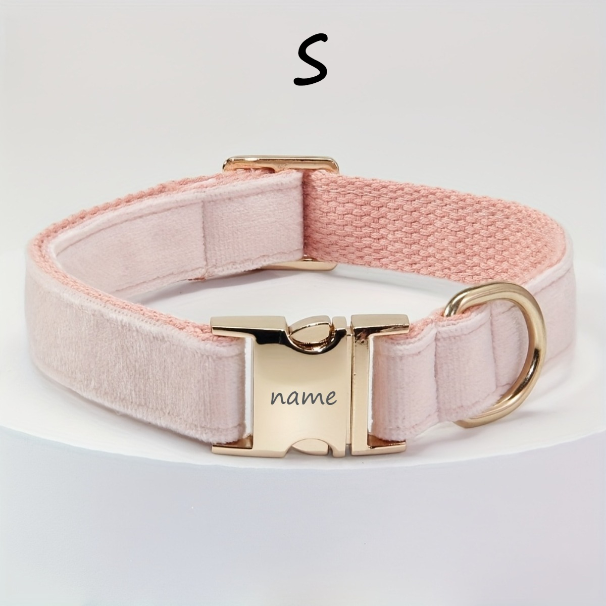 TEMU Personalized Dog Collar With Engraved Name Tag Adjustable Size For Small Medium Dogs Comfortable Durable Pet Collar