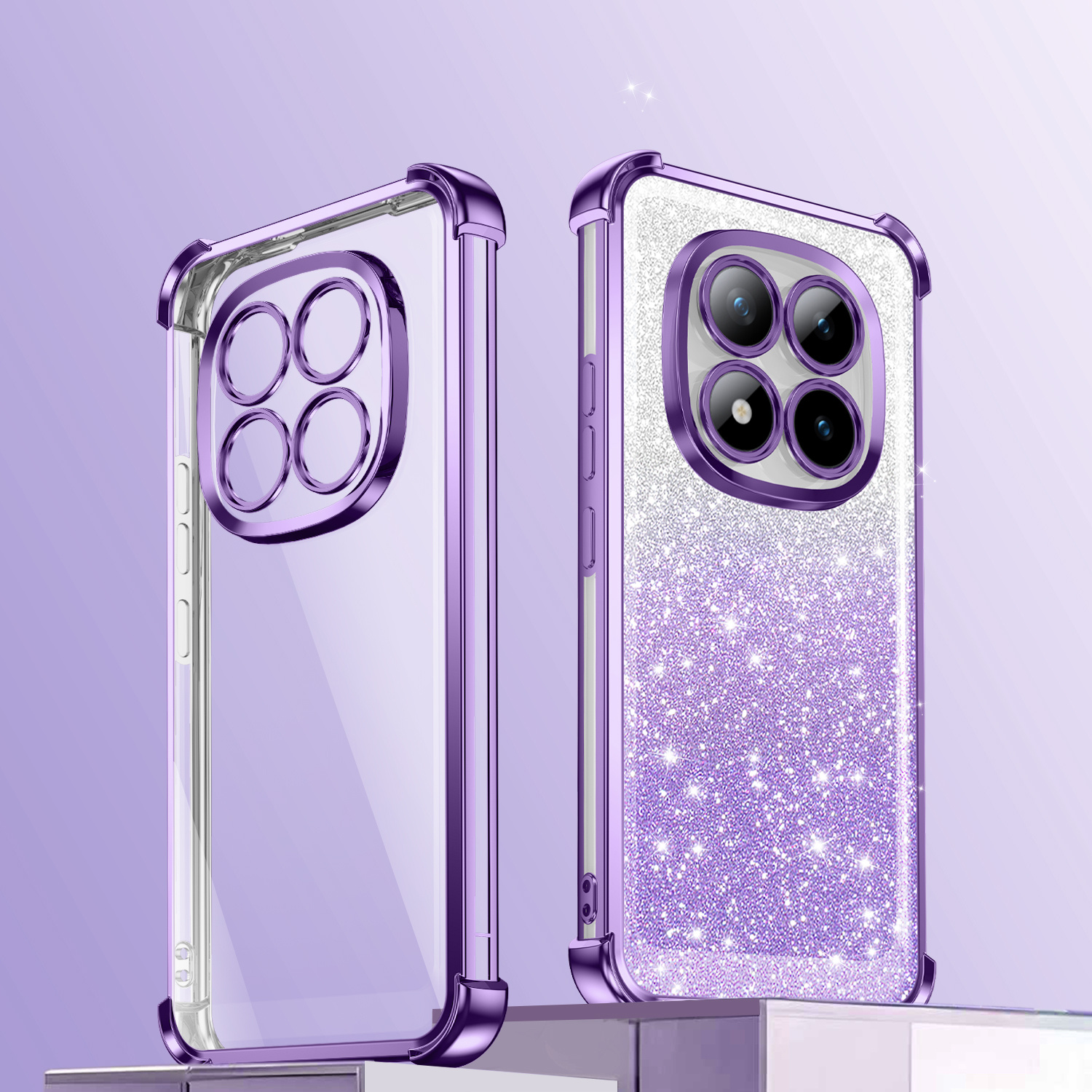 TEMU Phone Case: Luxury Electroplated Glitter Phone Case Compatible With Xiaomi Redmi Note 11 12 13 14s 15 Pro 4g 5g 12c 13c 14c 15c Shockproof And