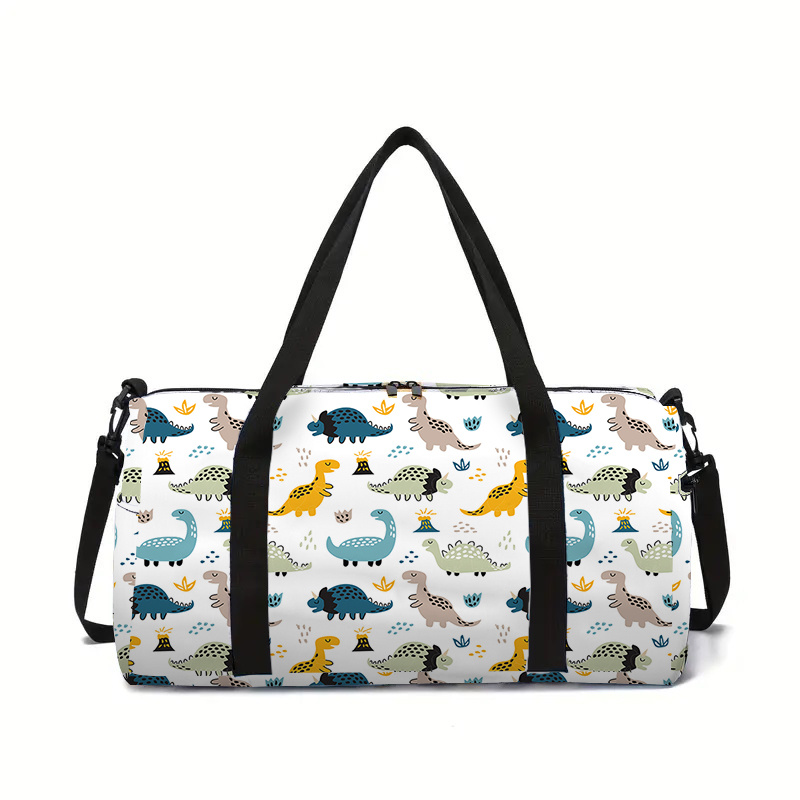 Cute Dinosaur Print Luggage Bag For Travel