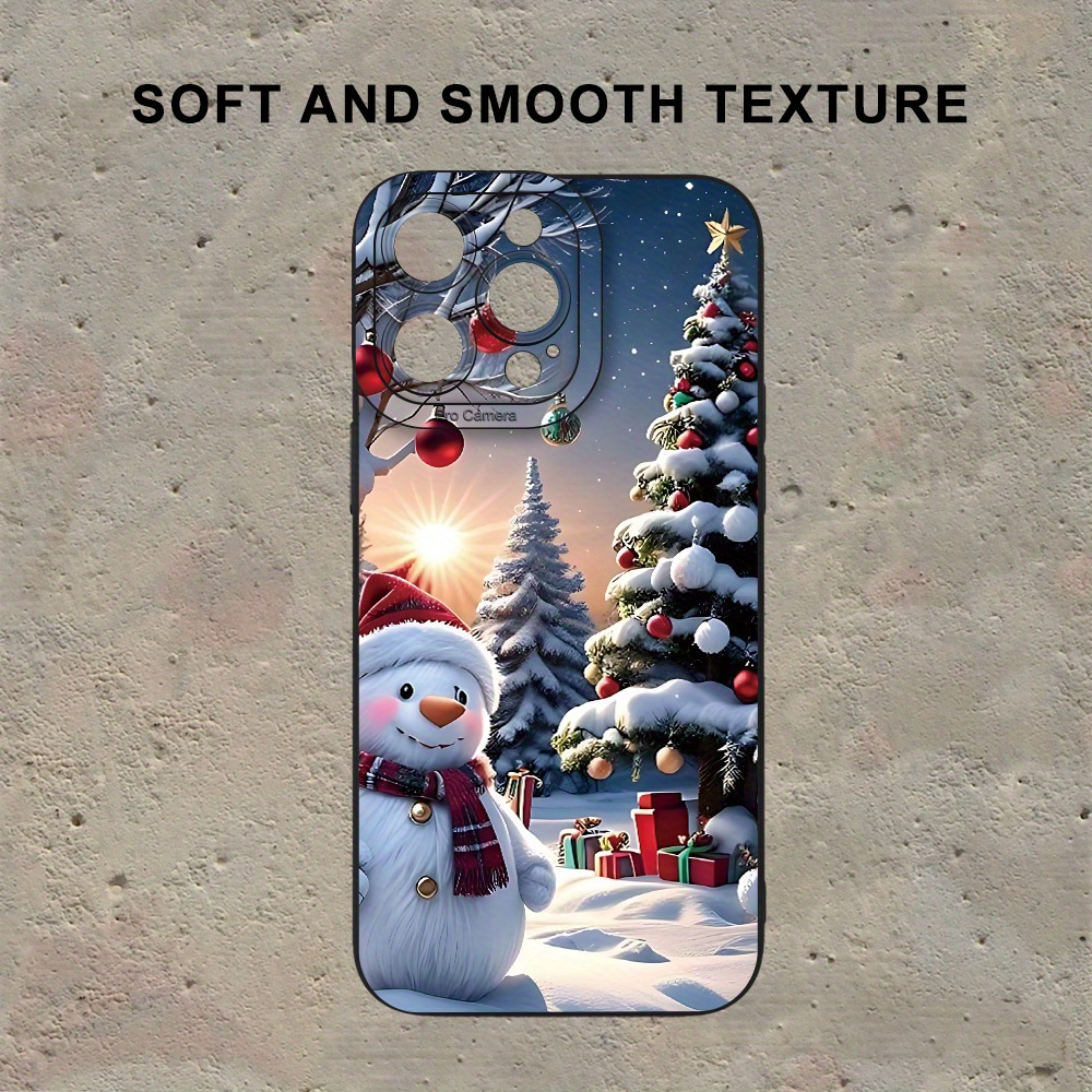 

A Snowman Christmas Christmas Christmas Tree Pattern Hot Tpu Phone For 15 14 11 Xs Xr X 7 8