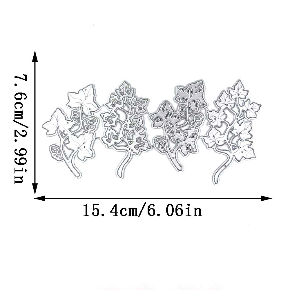 4pcs Flower Leaf Metal Cutting Dies Embossing Stencils Molds Diy Album Embossing Scrapbooking Decoration Making