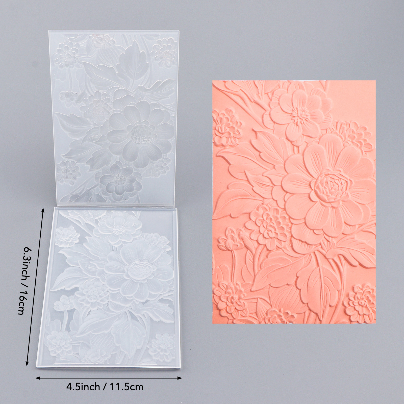 TEMU 3d Embossing Folder Featuring A Design For Textured Backgrounds In Scrapbook And Decorative Cardboard Craft Projects