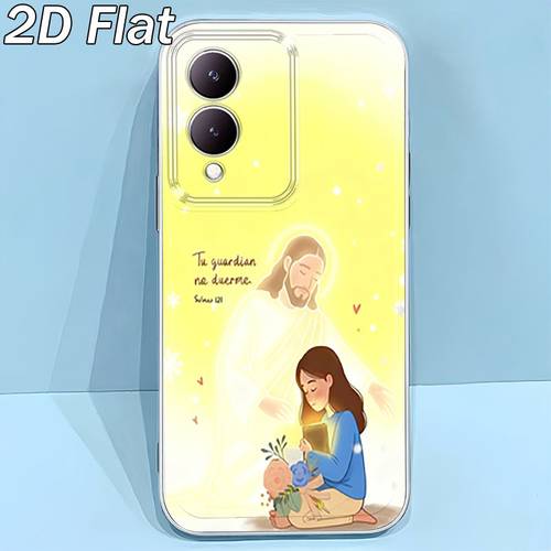 item picture phone case 2d flat holy prayer printed pattern phone case suitable for vivo y01 y02s y03t y12s y15s y16 y17s y20 y21 y22 y27 y28s 5g y31 y33s y35 y36 y53s y55 5g y100 4g v23 v27 29e v29 lite v30 v30 30e v40 v40 pro cartoon