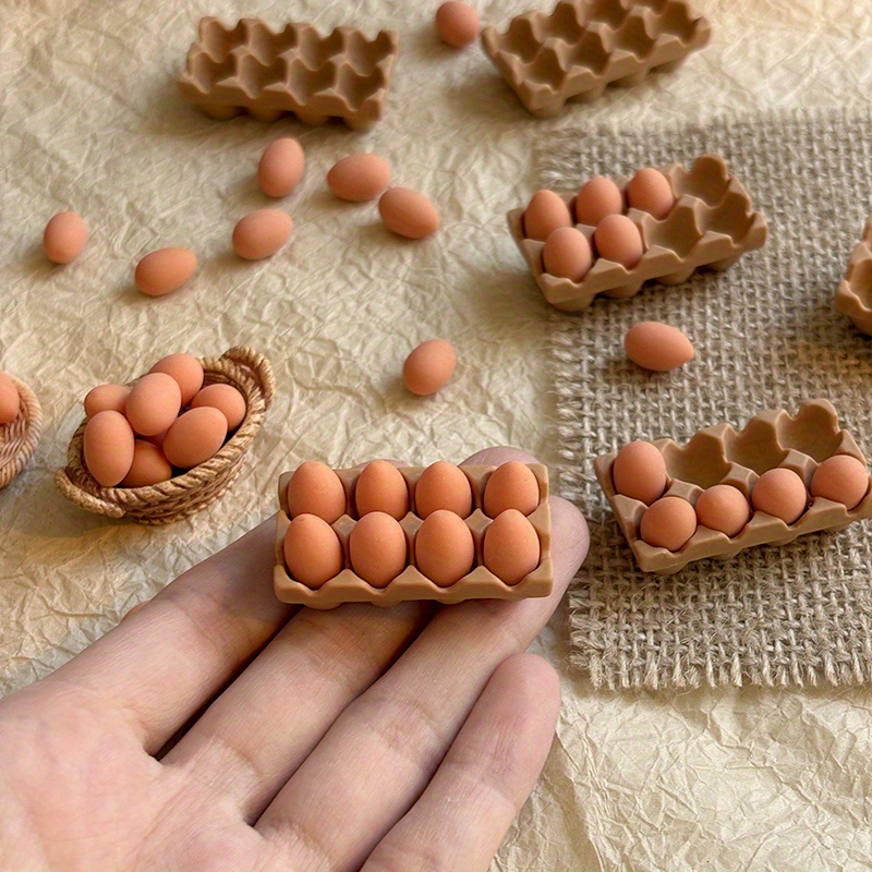 Odoria 1/6 Scale Iniature Porcelain Tea Set 8Pcs Dollhouse Accessories, Red Rose, Décor