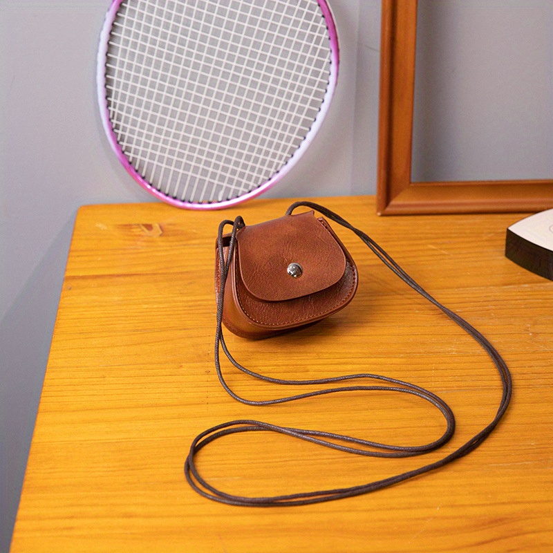 Cute Vintage High-quality Crossbody Bag, Design Mini Shoulder Bag, Versatile Coin Purse And Earphone Pouch