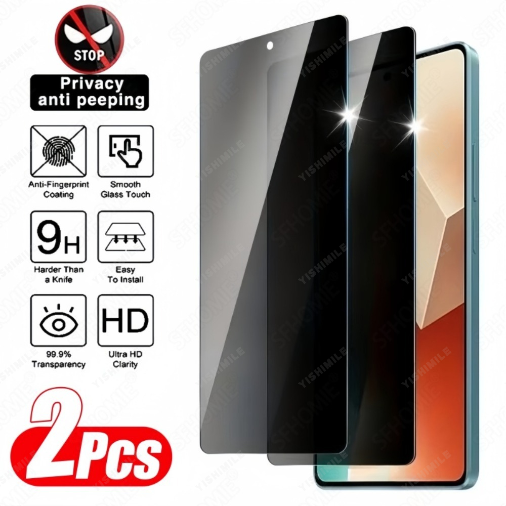 TEMU 2pcs Privacy Screen Protectors Designed For Xiaomi 13 14 15 Pro Ultra / 13t 14t Pro 17 17pro 17pro , In 4g And 5g . Tempered Protectors A 28Â°