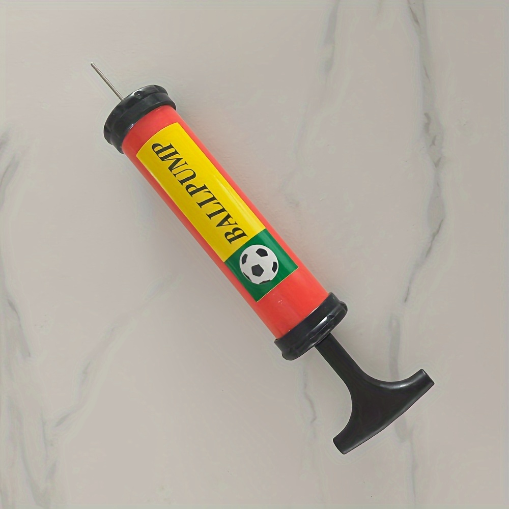 TEMU High-pressure Manual Ball Pump For Soccer,, Volleyball - Heavy-duty Portable Air Inflator With , Compatible With Footballs, Basketballs,