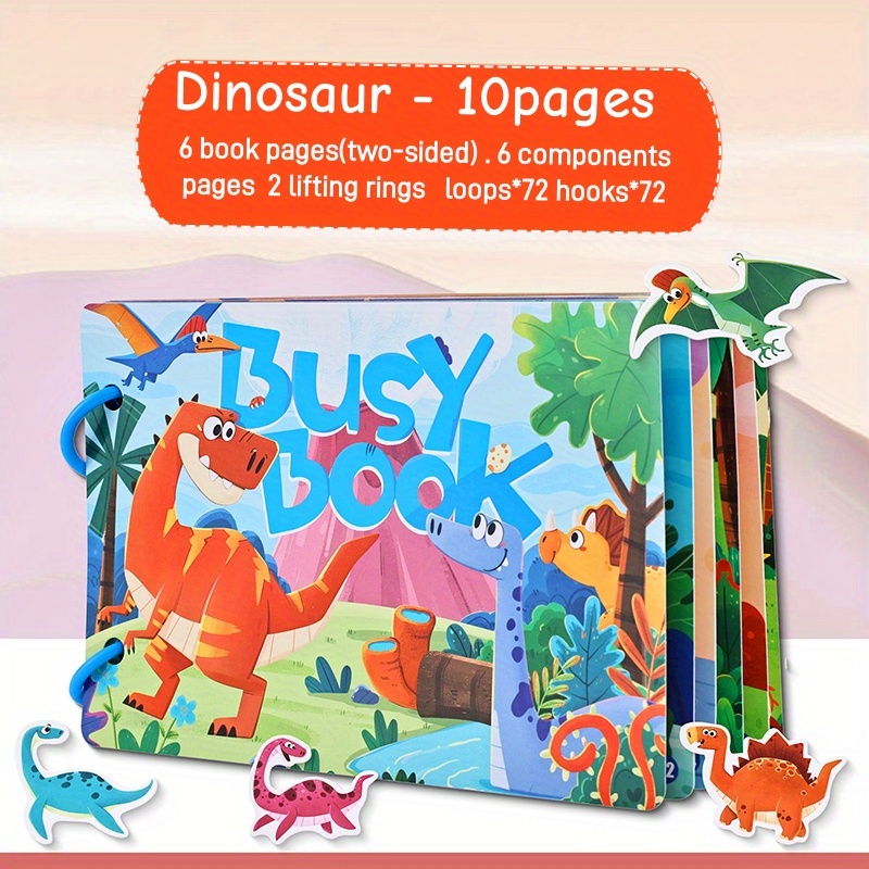 Kids' Quiet Busy Bus Sticker Puzzle Toy Book