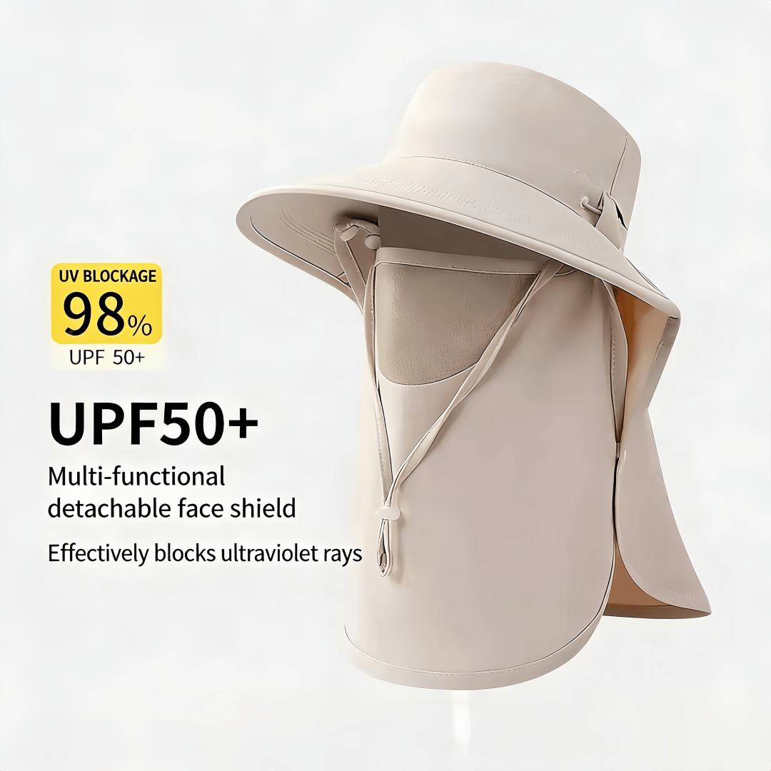 a stylish wide brimmed sun hat with a detachable face shield lightweight and breathable its   outdoor activities like   vacations and cycling elegant wide brimmed hat detachable headband
