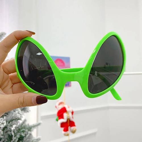 1pc quirky shaped green glasses fun party photo props and decorations durable plastic featherless singles parties and festive occasions