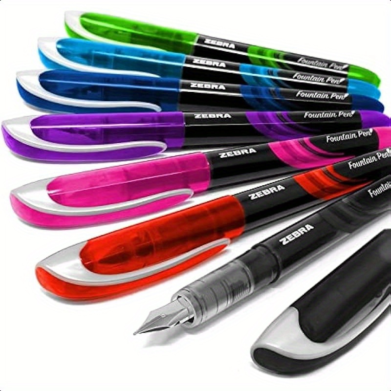 

Zebra Fuente Disposable Fountain Pen Set Of 7 1 Colour