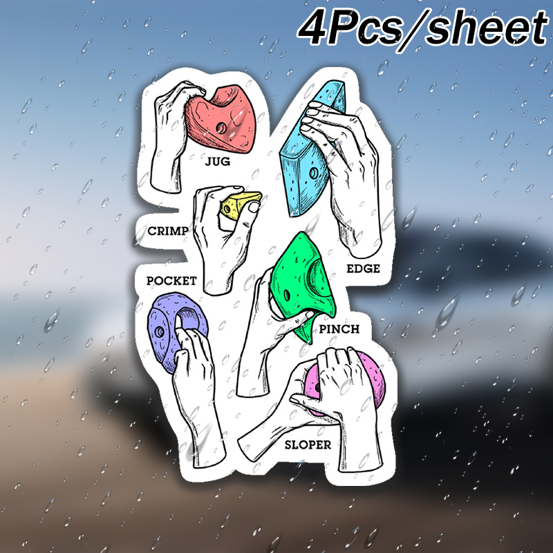 4pcs set of   point diagram fun indoor climbing grip stickers