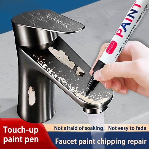 metal paint pen for scratch chip repair on bathroom faucets kitchen metal parts application fine point paint ink for restoration