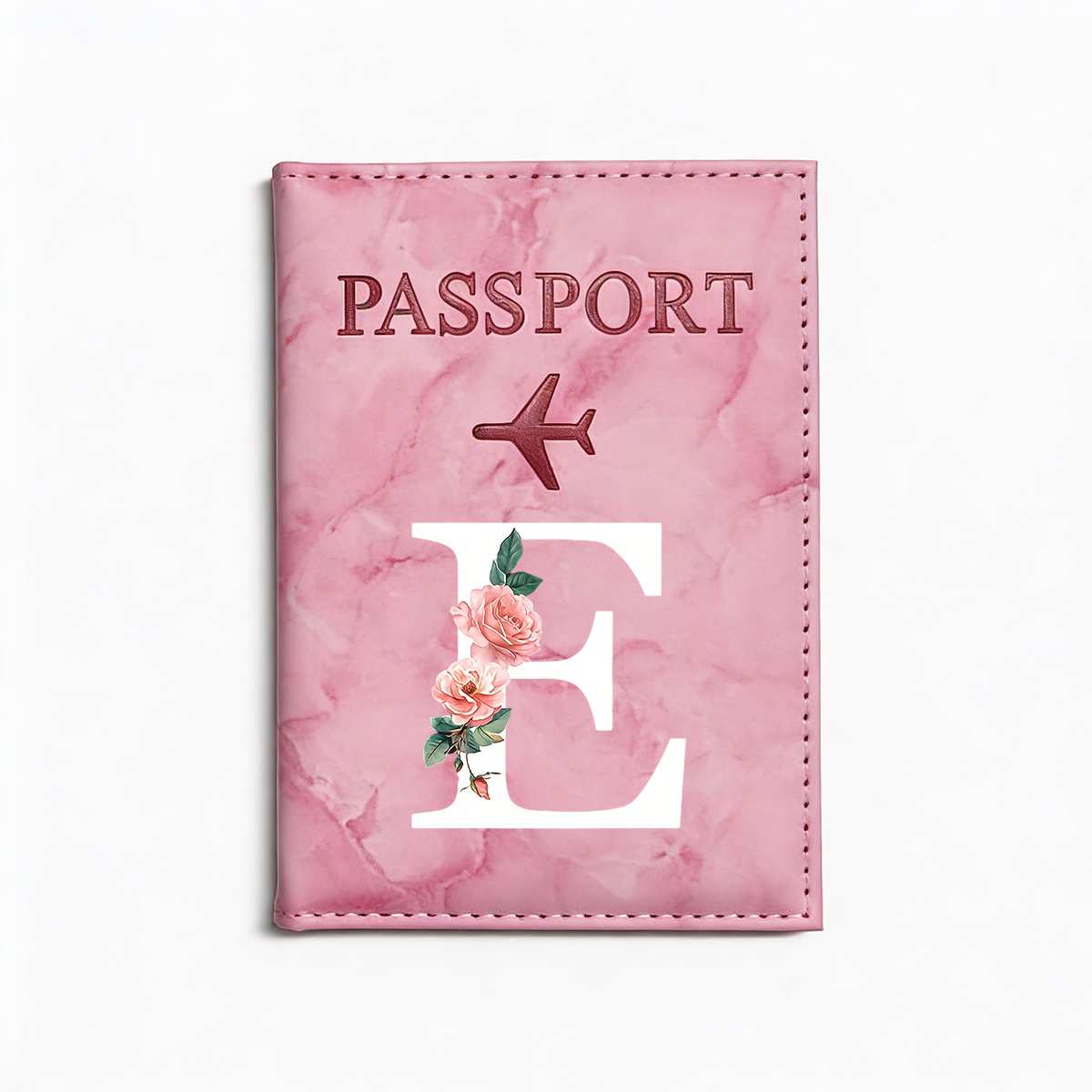 TEMU 1pc Letter Initial Travel Passport Cover Passport Holder Card Case Id And Document Passport Holder A-z Letter Print Open Closure Great For
