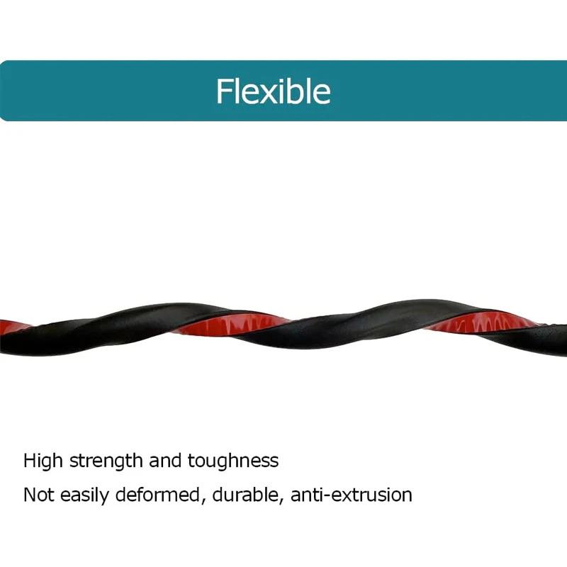 5.0 Meter D-Shaped Foam Seal with Adhesive Tape