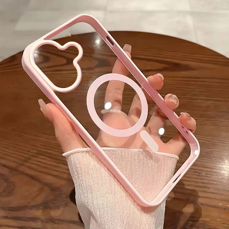 Phone Case: Macaron Acrylic Magnetic Phone Case, Compatible With Iphone 16 15 14 13 12 11 Pro Plus Wireless Charging Hard Back Cover Protective Case