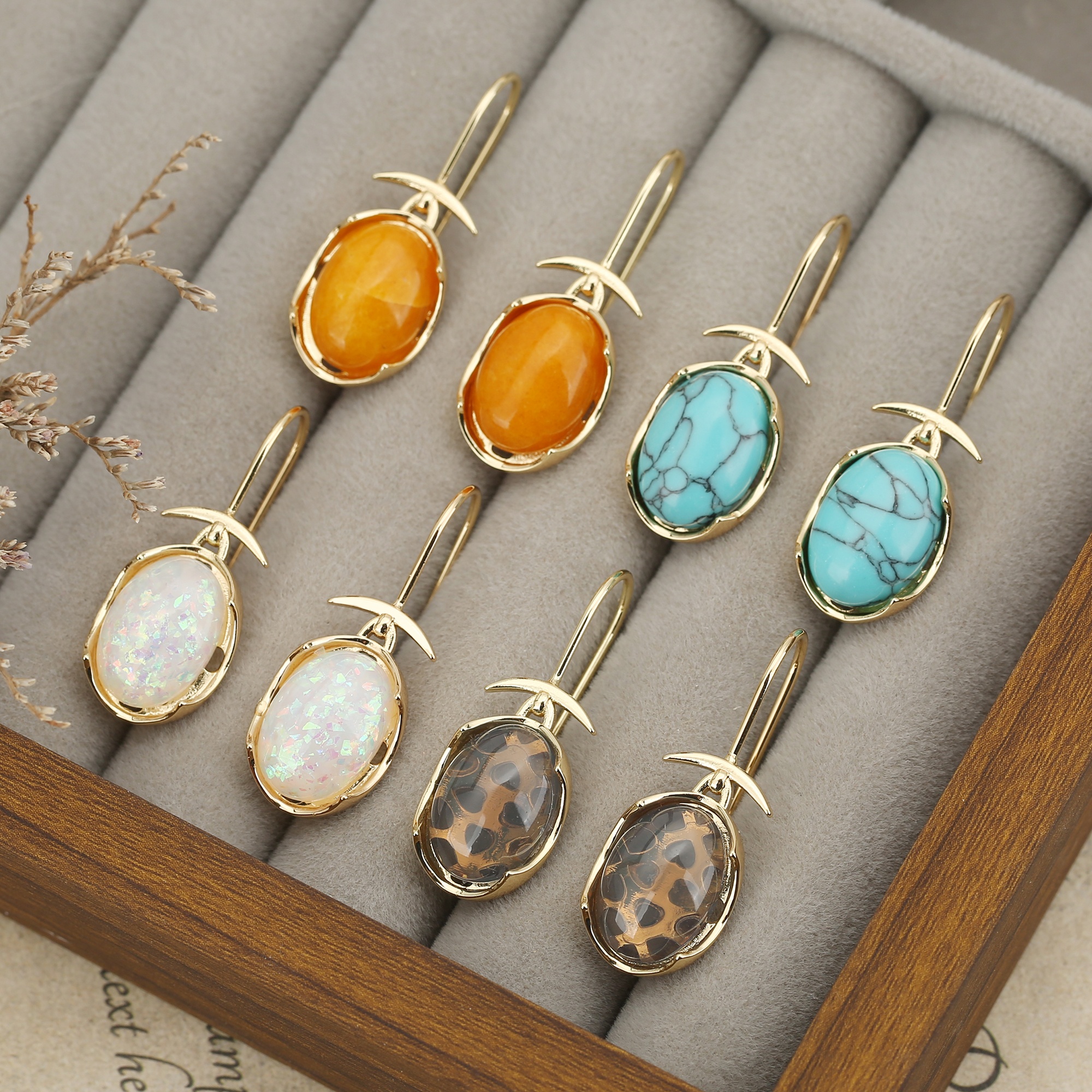 Unisex Sweet Candy-Colored Stylish Stud Earrings, Party Wear