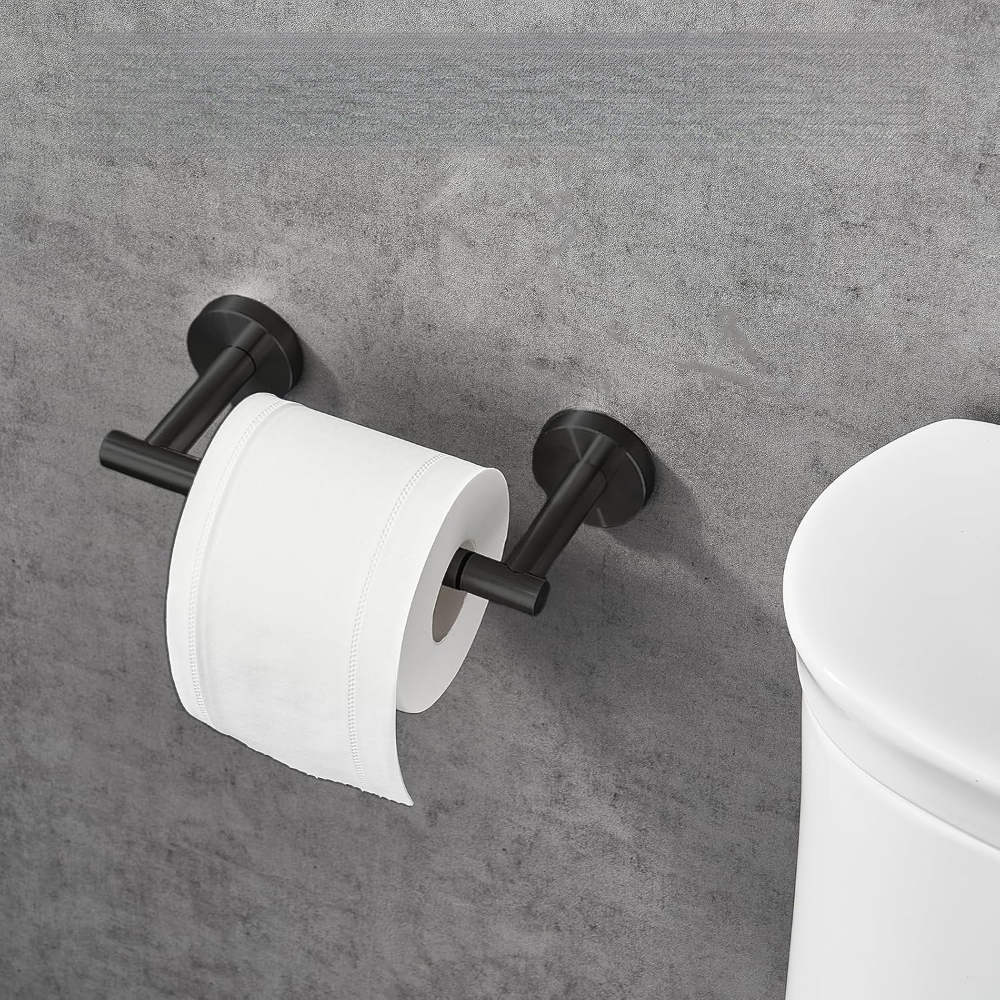 Toilet Paper Holder Wall Mount, Brushed Nickel