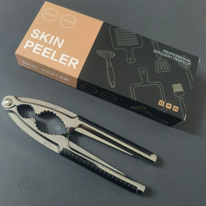 TEMU Nutcracker With -degree Opening Design, Featuring A Non-slip Rubber Handle, Suitable For All Kinds Of Nuts